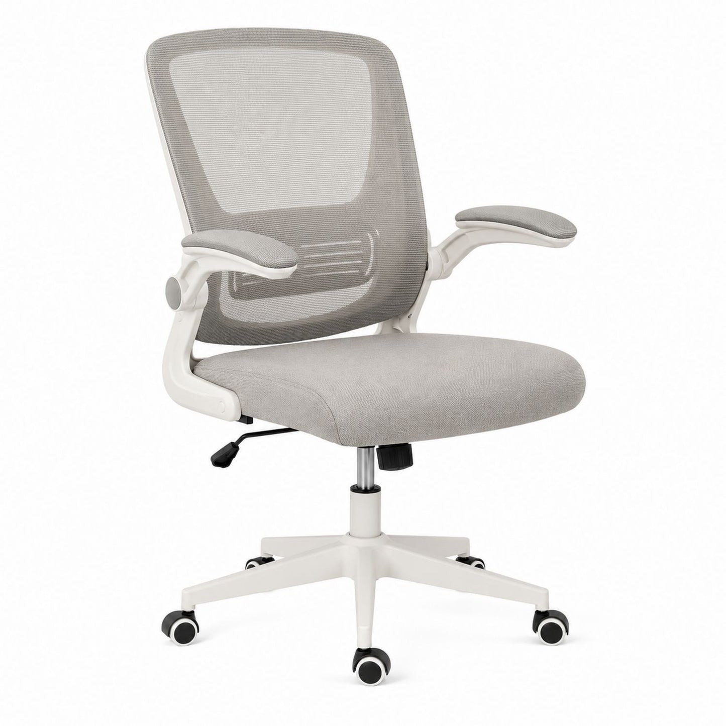 Ergonomic Office Chair with Mesh Back and Polyester Seat in Gray