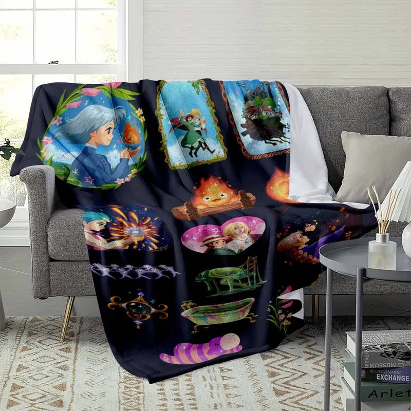 Anime Fantasy Flannel Blanket - Ultra Soft Plush Throw - image 9