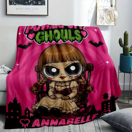 Annabelle Horror Doll Flannel Blanket, Super Soft 60×80 - image 2