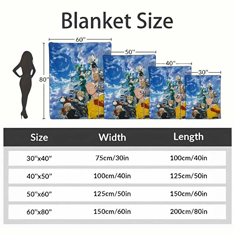 Japanese Anime Flannel Throw Blanket, 60x80 Inch - image 4