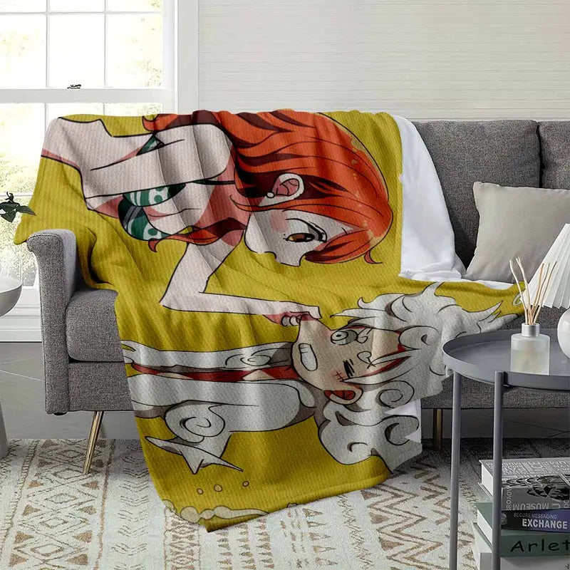 Cute Cartoon Flannel Throw Blanket – Soft Lightweight - image 9