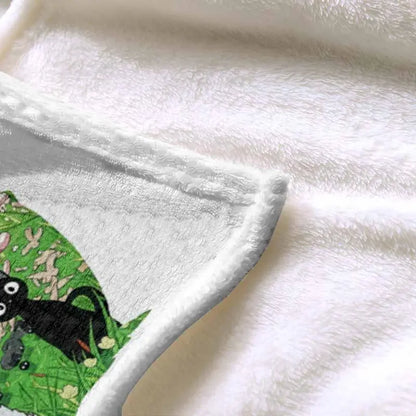 Japanese Anime Fantasy Forest Spirit Flannel Blanket - Ultra-Soft Plush Throw 30x40 in - image 6