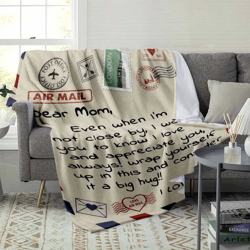 Mom's Flannel Blanket - Wrinkle-Resistant Throw (Textiles) - image 3