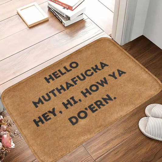 summerwins Funny Welcome Doormat - Polyester Entryway Mat