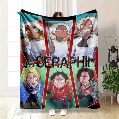 Anime Figure Flannel Throw Blanket, Soft, Multiple Sizes - image 7