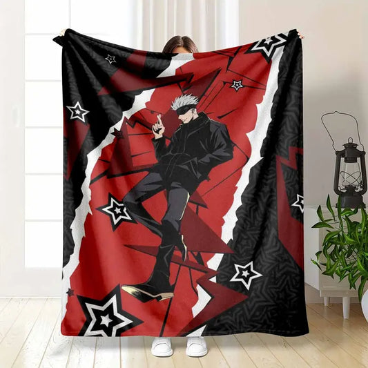 Anime Character Flannel Fabric Blanket, 60x80