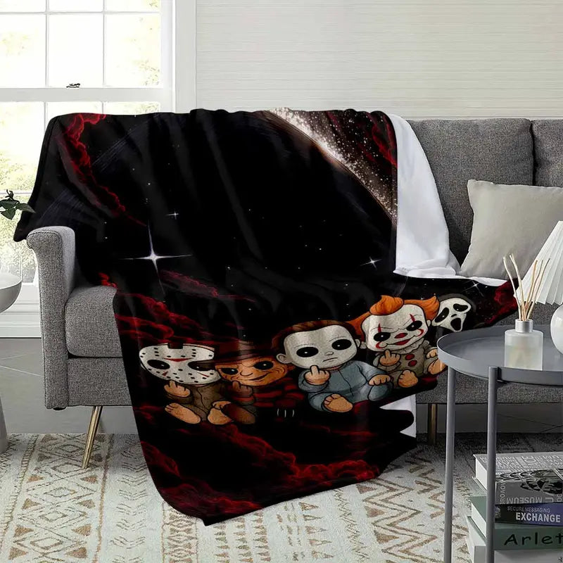 Horror Movie Character Flannel Blanket Ultra-Soft 60x80 Inch - image 3