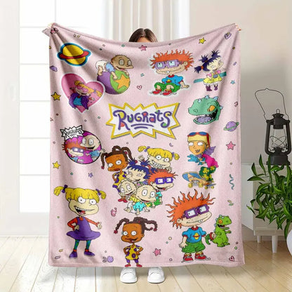 Friends Theme Flannel Throw Blanket, Soft Warm Lightweight Flannel in Multiple Sizes