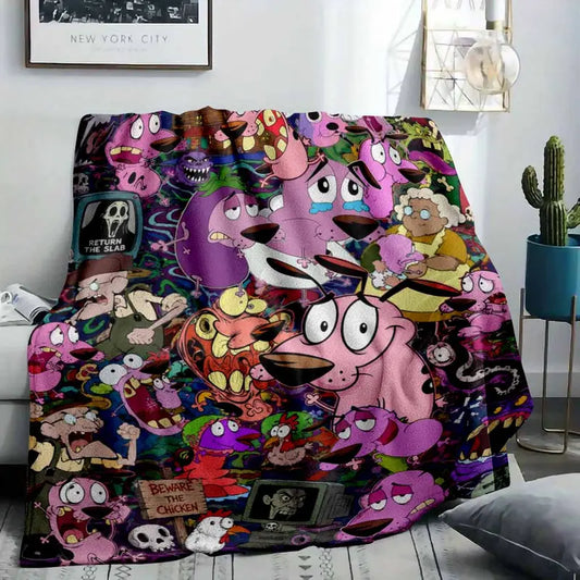 Surreal Blush Pink Flannel Dog Throw Blanket 50x60 - image 2