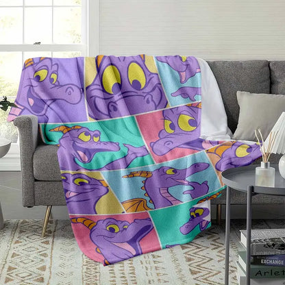 Figment Purple Dragon Flannel Blanket, 60x80 - image 8