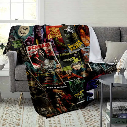 Classic Horror Movie Flannel Fabric Blanket - Soft Lightweight Throw for Couch & Bed - image 3