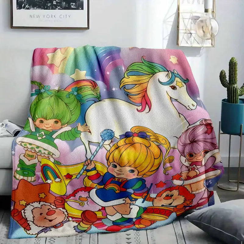 Mystic White Haired Sorcerer Flannel Blanket - Soft Plush Anime Throw, Multi-Size Textile - image 8