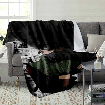 Naruto Kakashi Flannel Blanket Soft Cozy Throw - image 9