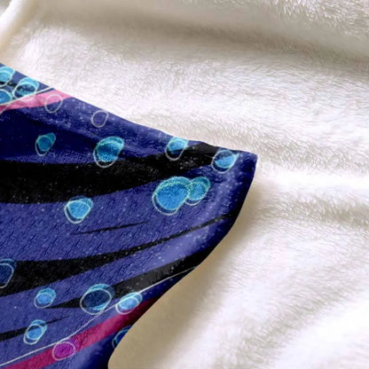 Ocean Fantasy Flannel Throw Blanket, Ultra Soft Sail Pattern - image 12