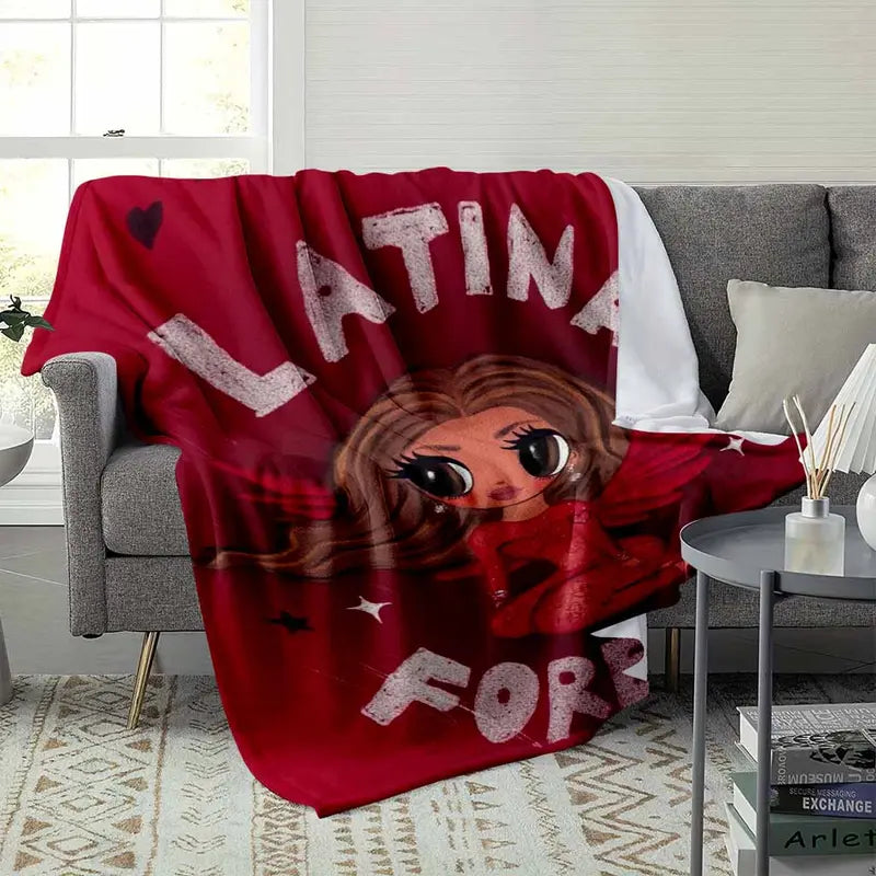 Latina Angel Flannel Fleece Throw Blanket 60x80in XL for Adults - image 3
