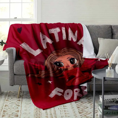 Latina Angel Flannel Fleece Throw Blanket 60x80in XL for Adults - image 3
