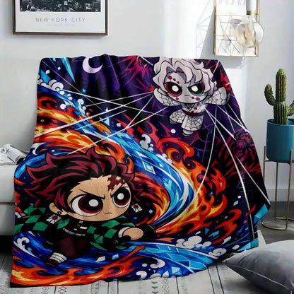 Anime Manga Flannel Fleece Throw Blanket - Soft, Lightweight - image 2
