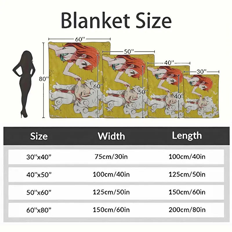 Cute Cartoon Flannel Throw Blanket – Soft Lightweight - image 10