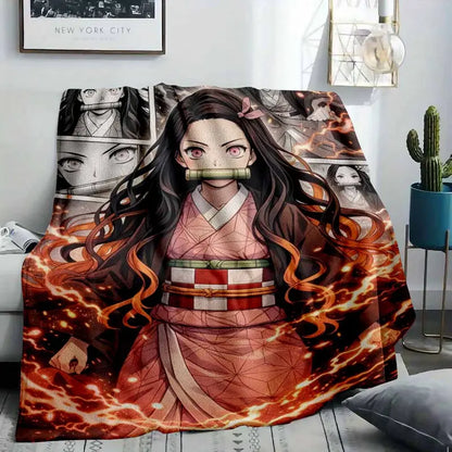 Anime Manga Style Floor Mat Aesthetic Flaming Hair NonSlip Absorbent Durable Carpet for Gaming Room Living Area Bedroom - image 2