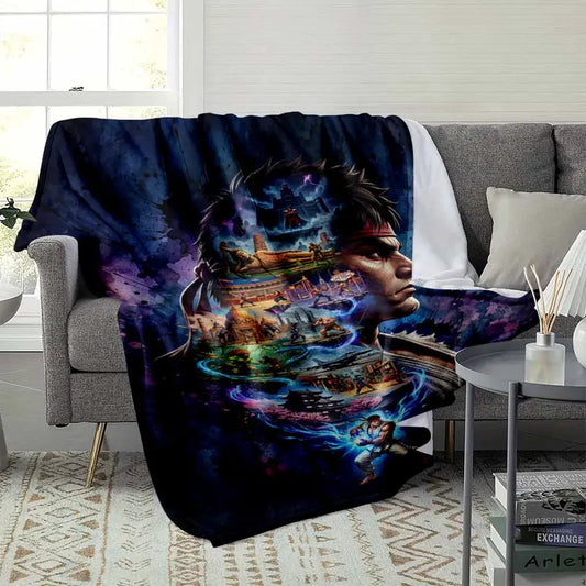 Classic Fighter Martial Arts Flannel Blanket - image 3