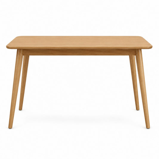 Rectangular Solid Oak Dining Table, 150x90x75 cm