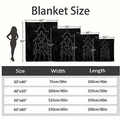 Akatsuki Style Flannel Blanket Dark Silhouette Art Print Soft Warm Lightweight Cozy Throw for Bedroom Living Room Sofa - image 10