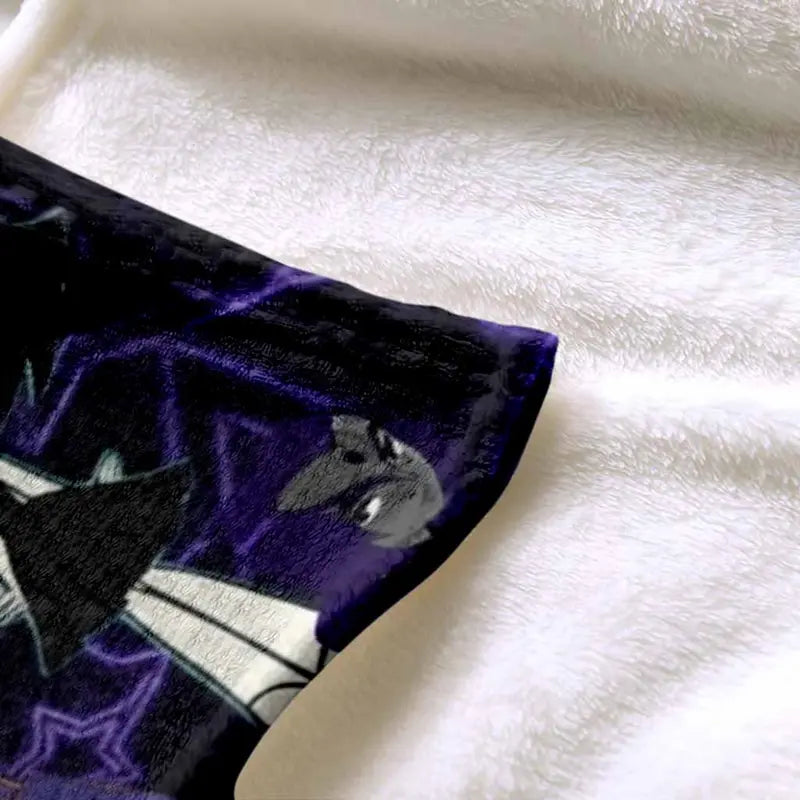 Raven Flannel Blanket - Soft Aesthetic Collage Print, Lightweight Warm Bedding for Living Room & Gifting - image 6