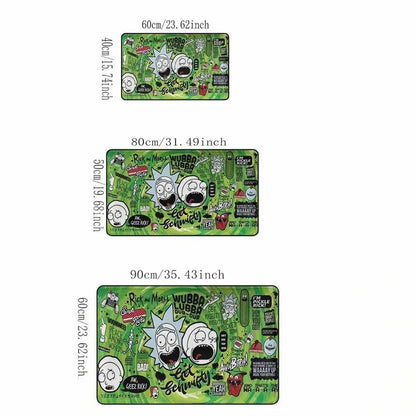 Rick and Morty Durable Washable Video Game Rug with Non-Slip Backing, 80x50cm - image 16