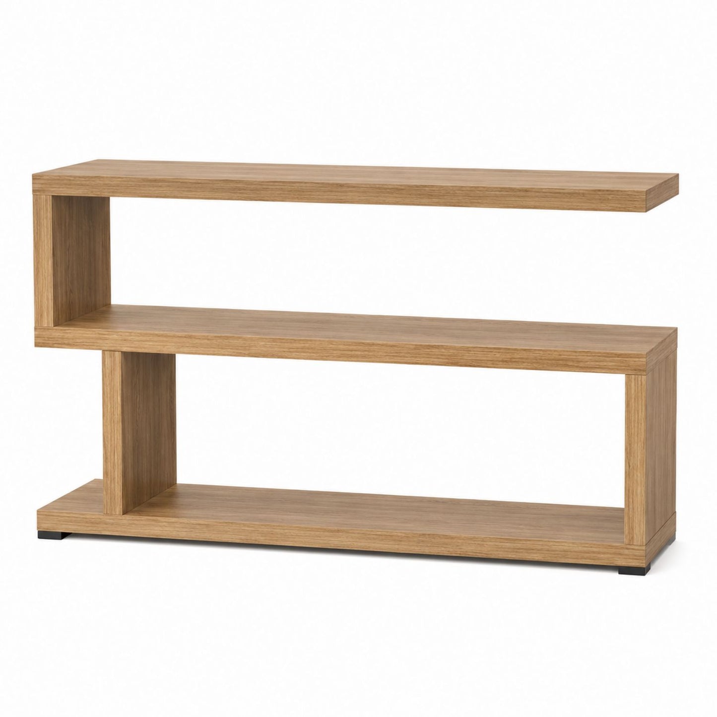 Wood Veneer Console Table Light Oak 120cm