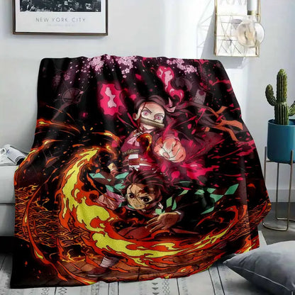 Anime Character Flannel Blanket Soft Breathable Throw 30x40 to 60x80 inch - image 2