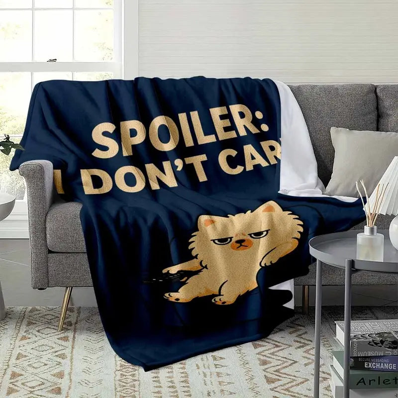 Funny Pom Dog Flannel Blanket - Soft Cozy Lightweight Bedding for Couch & Home - image 9
