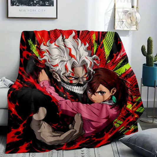 Anime Flannel Throw Blanket, Soft Plush Lightweight 50×60 - image 2