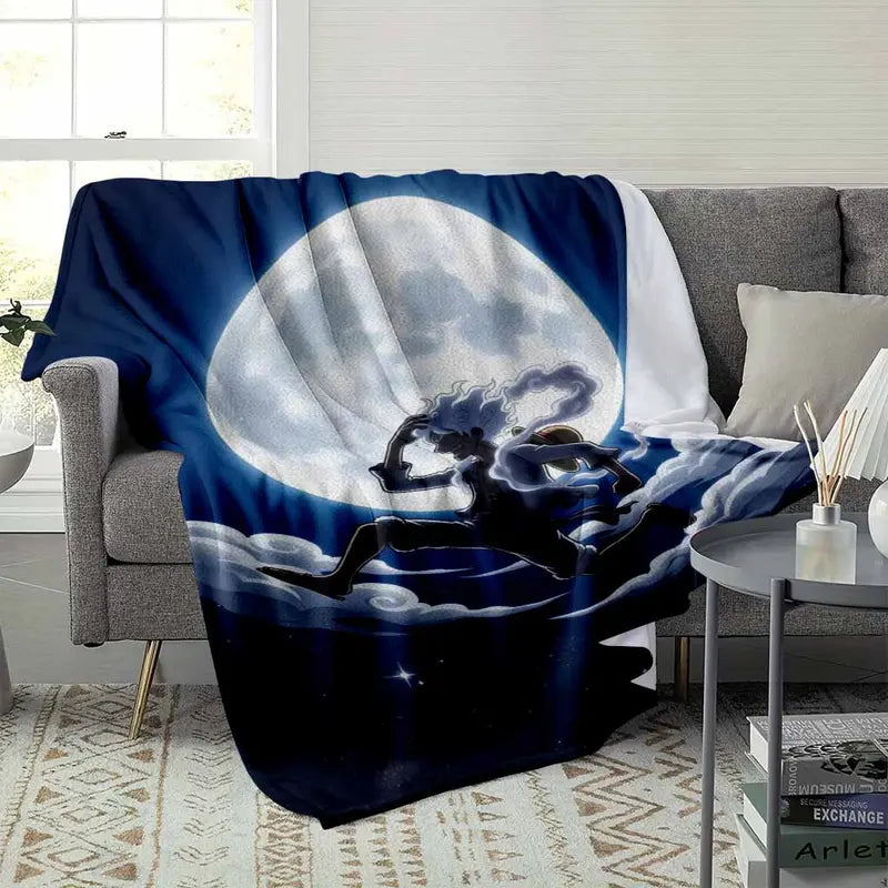 Anime Warrior Flannel Blanket Lightweight Soft Durable Throw 50×60 inch - image 3