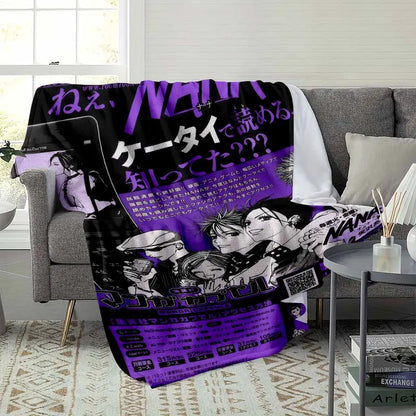 Nana Anime Flannel Blanket - Punk Rock Plush Throw - image 9