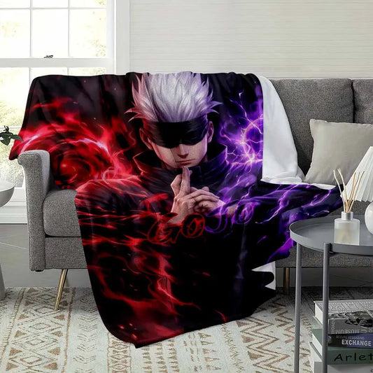 White Haired Sorcerer Flannel Blanket, Soft Throw - image 3
