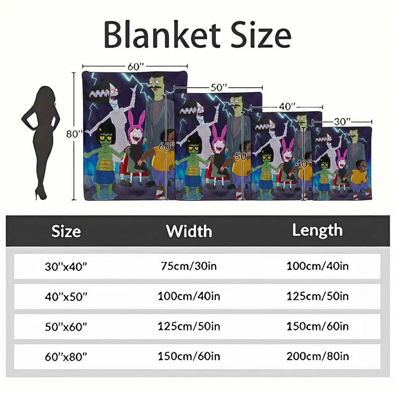 Animated Halloween Flannel Throw Blanket - 30x40 Ultra Soft - image 4
