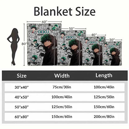 Izuku Midoriya Flannel Fleece Blanket, Lightweight - image 4