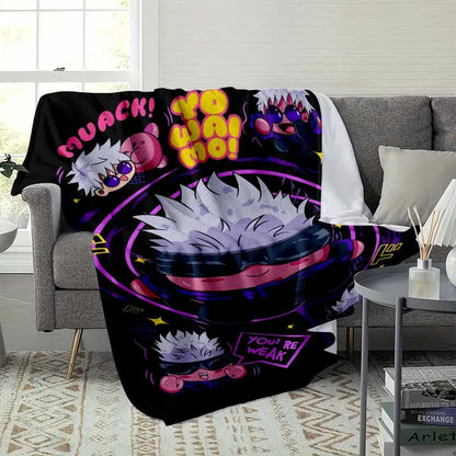 Demon Slayer Anime Character Print Flannel Blanket - image 9