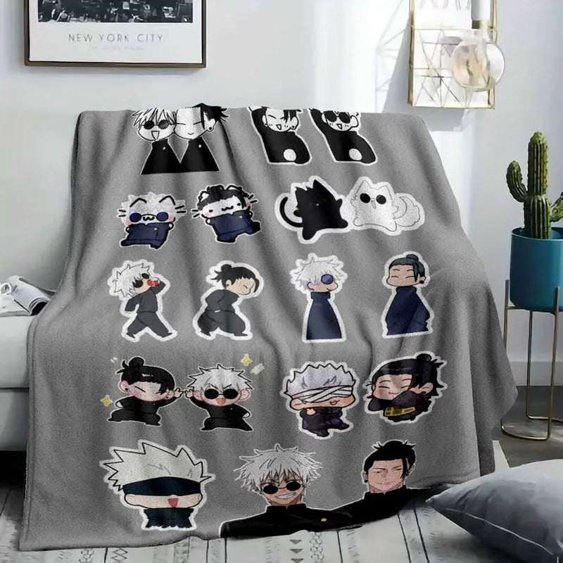 Jujutsu Kaisen Anime Blanket Soft Plush Throw 30x40 and 50x60 Inches - image 8