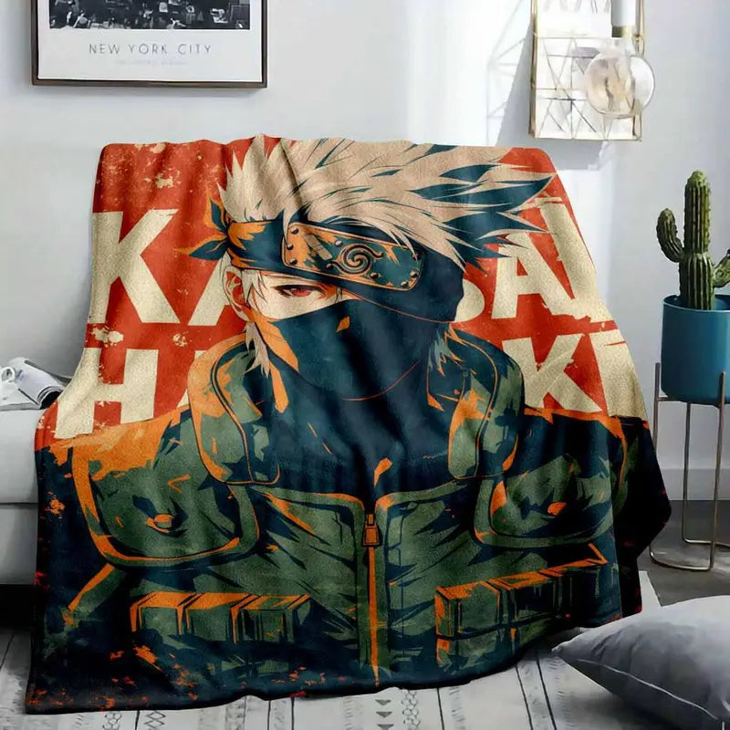 Kakashi Hatake Flannel Fleece Blanket, Anti-Pilling Warm Throw - image 2