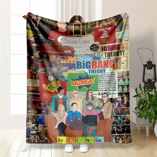 The Big Bang Theory Flannel Blanket - Soft, Breathable Throw