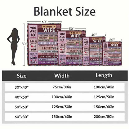 To My Wife Flannel Blanket - Soft Anti-Pilling, 60x80 - image 10