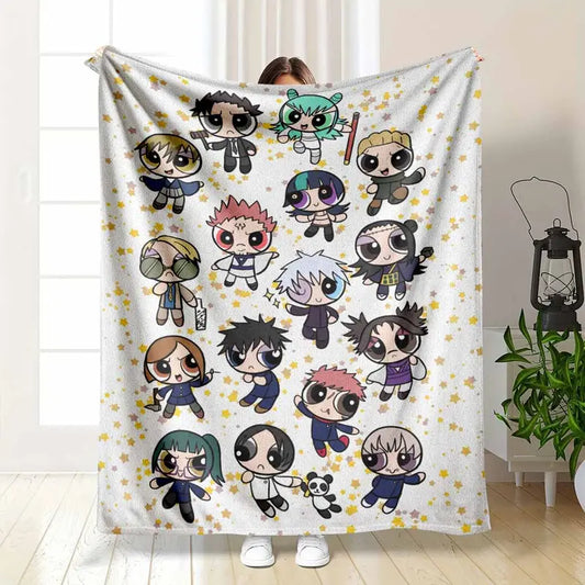 Jujutsu Kaisen Flannel Fleece Blanket, 60x80