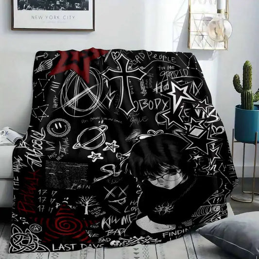Anime Manga Flannel Blanket Super Soft Plush Throw (60×80) - image 2