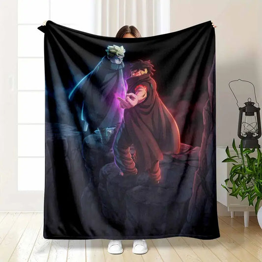 Anime Battle Flannel Throw Blanket - Soft Lightweight