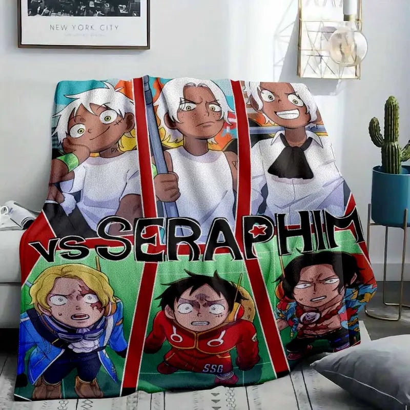 Anime Figure Flannel Throw Blanket, Soft, Multiple Sizes - image 8