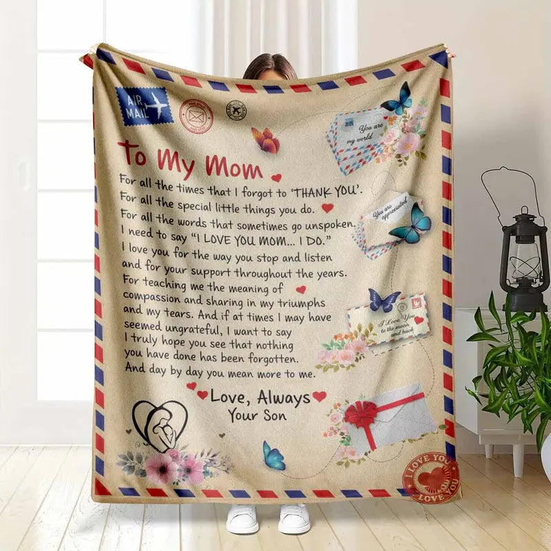 Breathable Flannel Blanket for Mom - Soft, Wrinkle-Resistant Indoor & Outdoor Throw - image 7