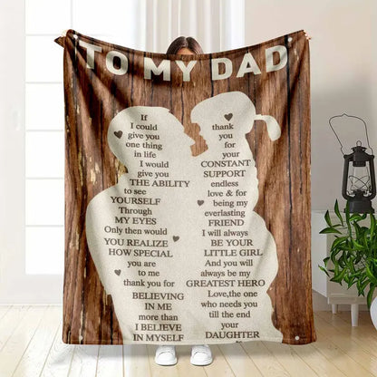 Flannel Throw Blanket for Dad, Soft 50x60 - image 7