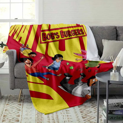 Burgers Flannel Throw Blanket, Soft Cozy Gift - image 3