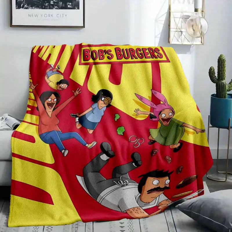 Burgers Flannel Throw Blanket, Soft Cozy Gift - image 8